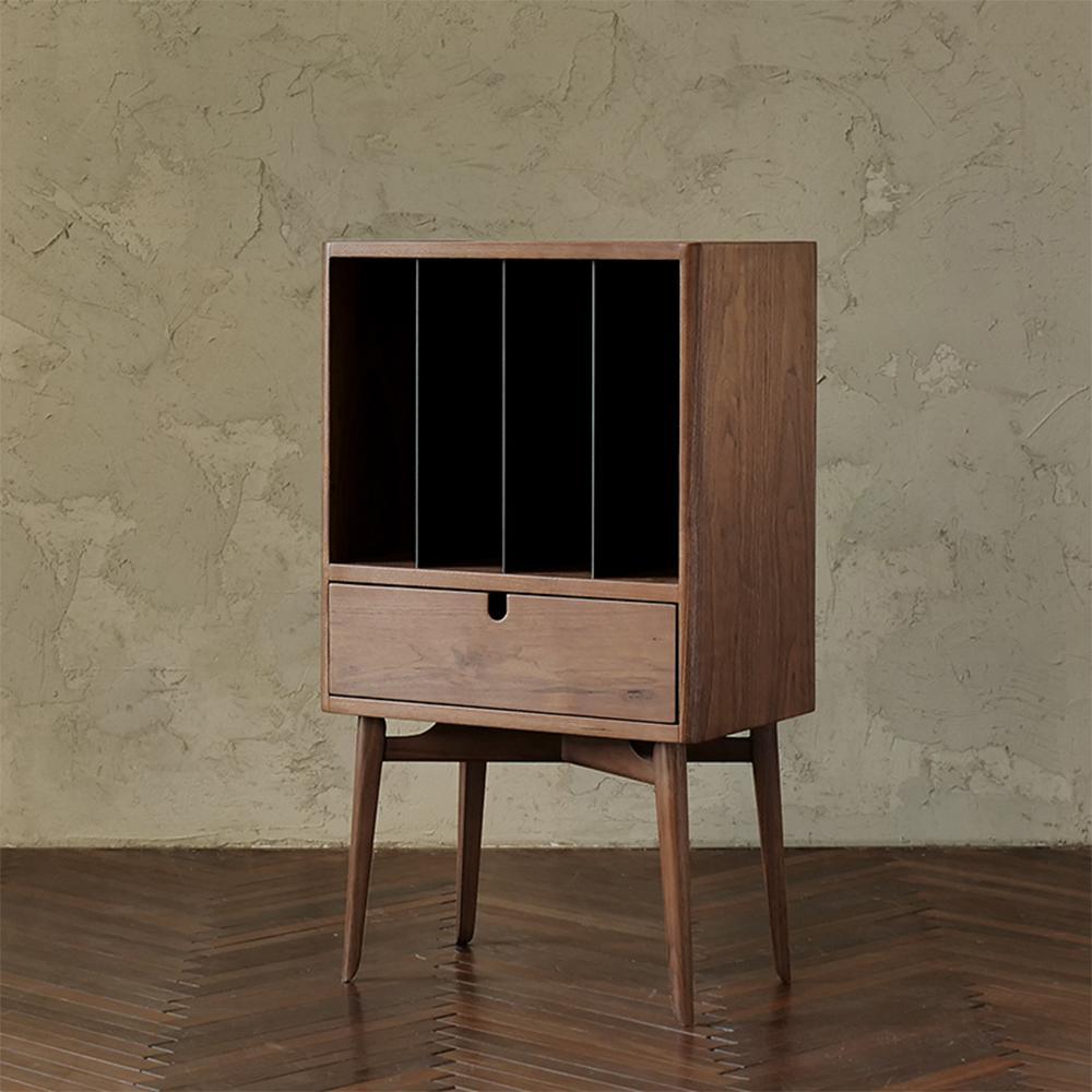 FU28 Bedside Table, Dark Oak-Weilai-Weilai Concept