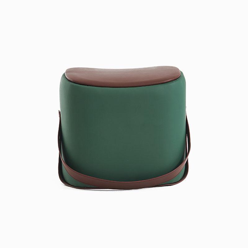 G120 Mini Saddle Footstool-Weilai-Green-Weilai Concept