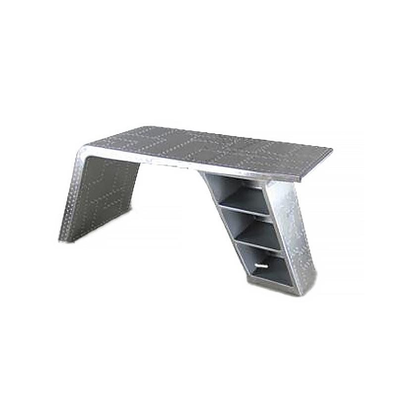 Timothy Oulton Aviator Aviation Desk, Office Desk, Aluminium-Weilai Concept-Weilai Concept