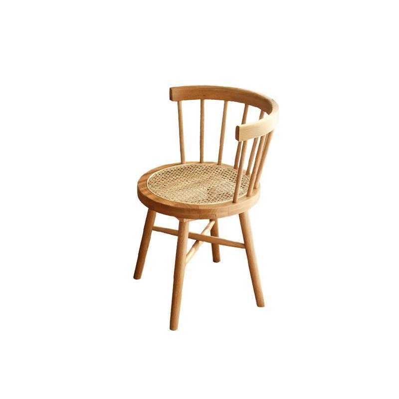 Bruce Rattan Dining Table, Light Oak, Round-Weilai Concept-Weilai Concept