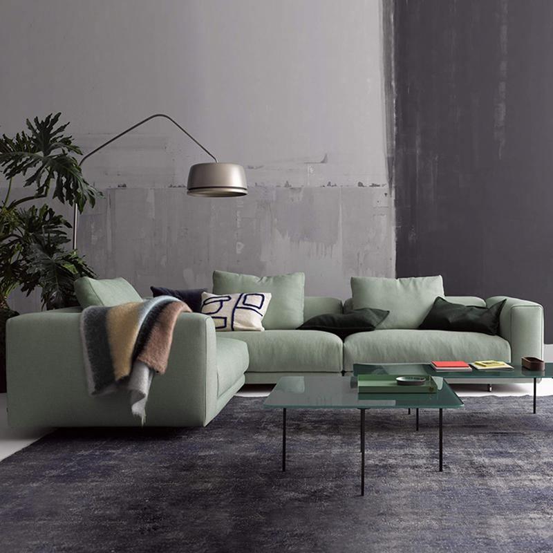 Goswell Two Seater, Three Seater Corner Sofa, Green-Weilai Concept-Weilai Concept