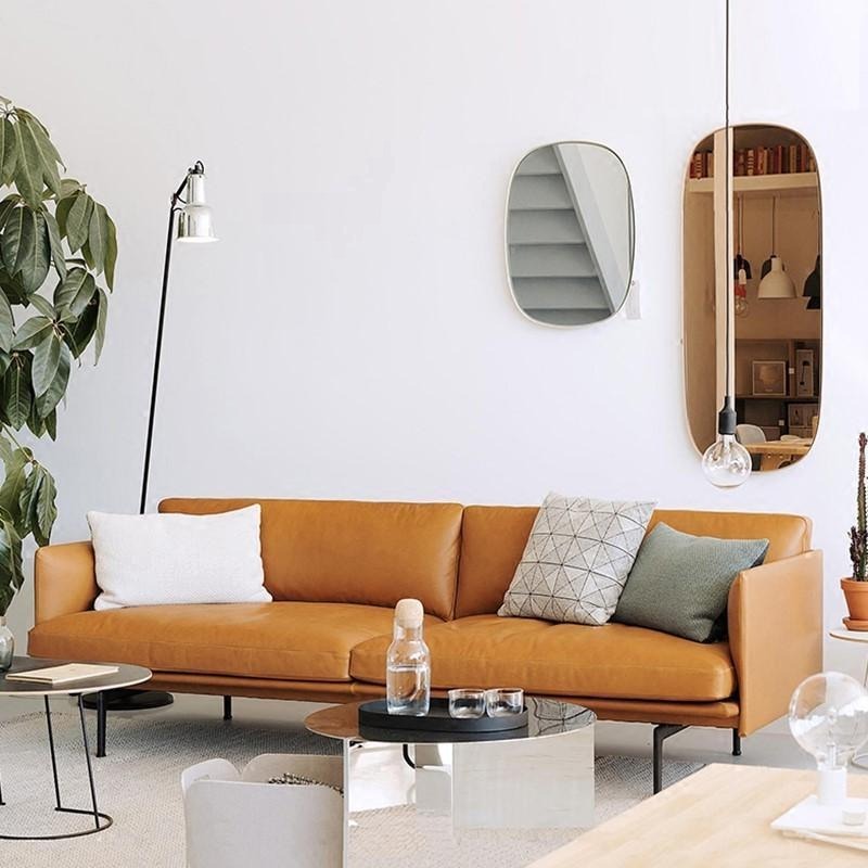 H81 Hamilton Two Seater / Three Seater Sofa, Italian Genuine Leather-Weilai Concept-Weilai Concept