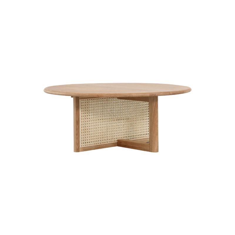 Dora Rattan Coffee Table, Light Oak-Weilai Concept-Weilai Concept