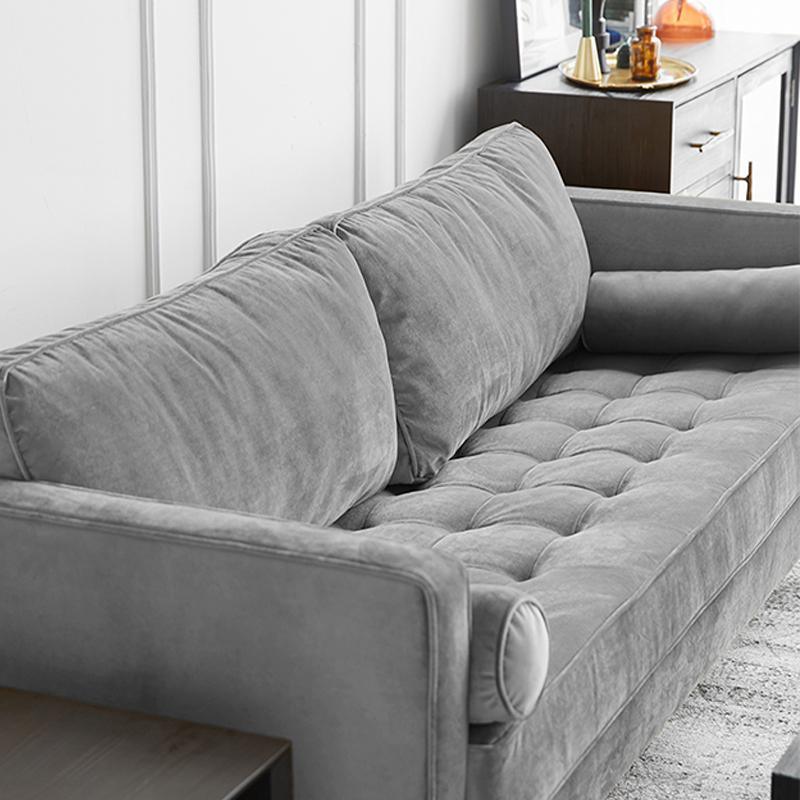 Hanoi Three Seater Sofa, Velvet-Weilai Concept-Weilai Concept