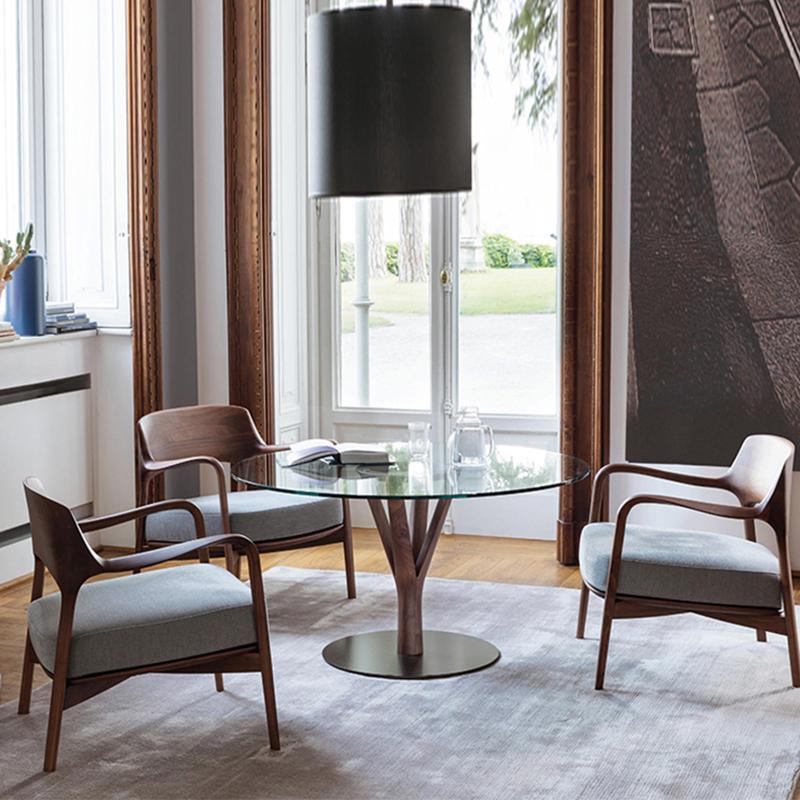 Hans Wegner Inspired Armchair, Dark Oak-Weilai Concept-Weilai Concept