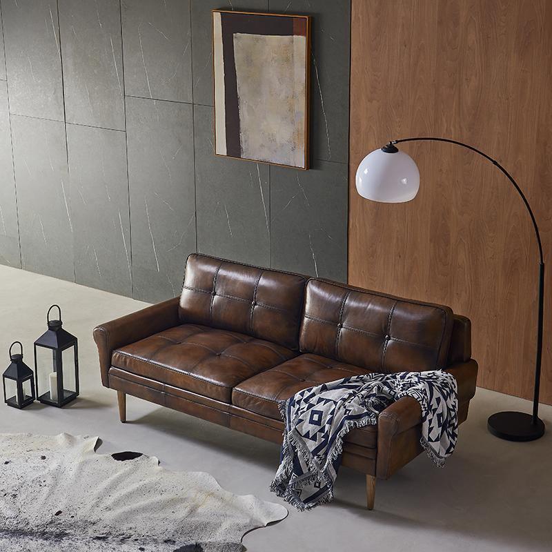 Hemenway Two Seater Sofa, Full Grain Leather-Weilai Concept-Weilai Concept