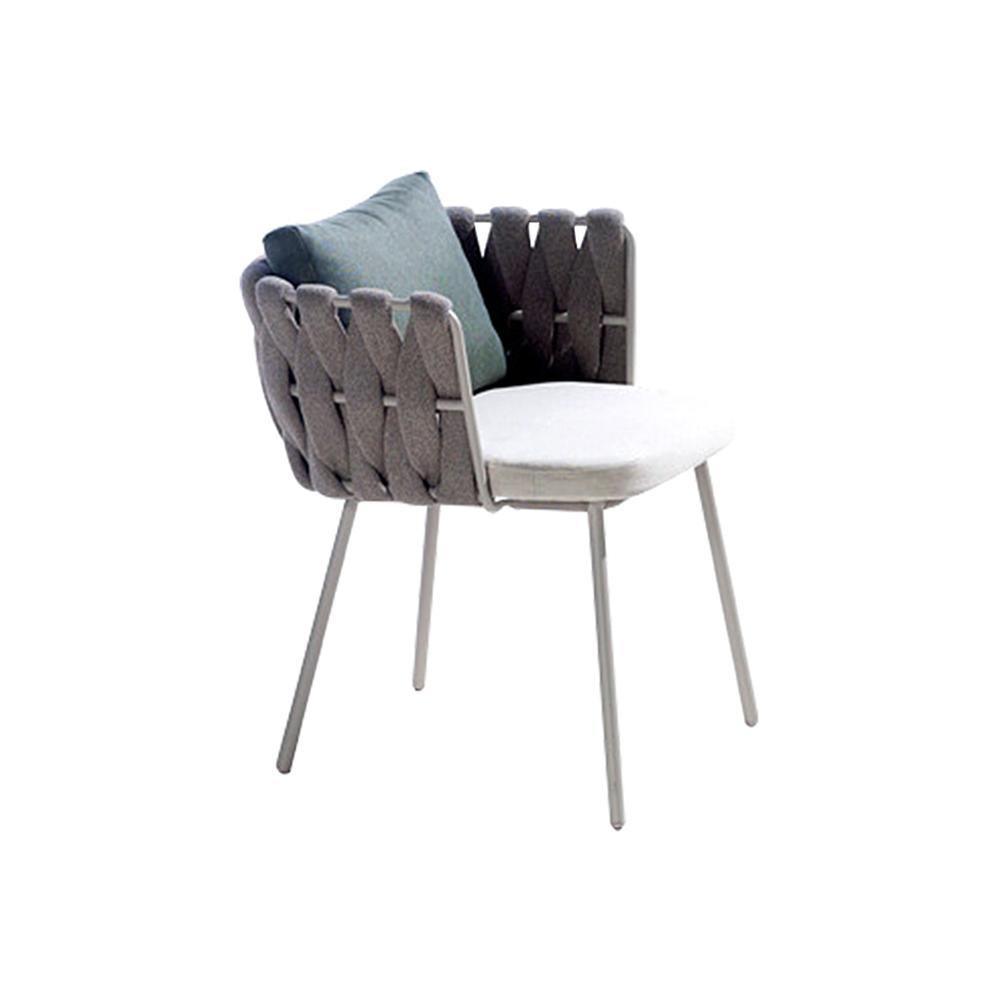 Vallee Rattan Dining Chair, Outdoor Furniture-Weilai Concept-Dining Chair-Dark Grey-Weilai Concept