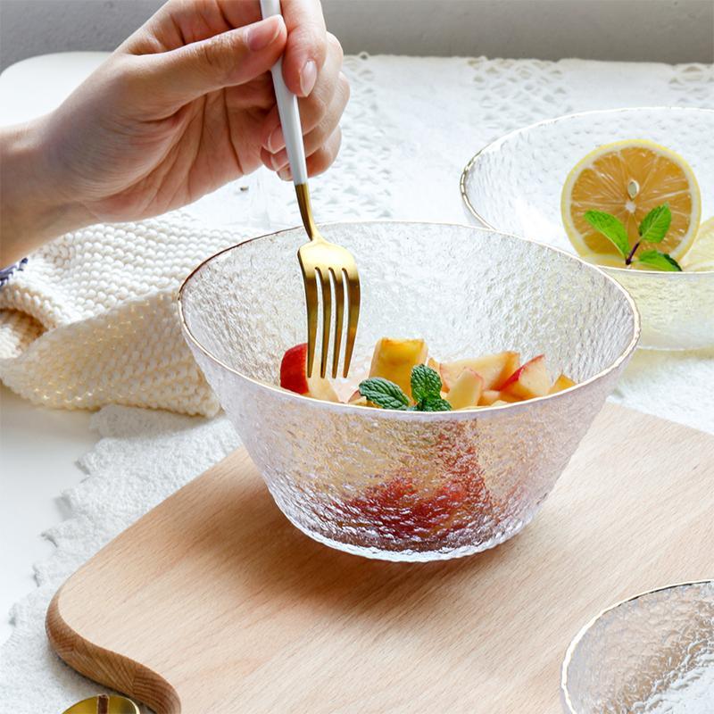HO51 A Set Of Two Salad Bowls, Glassware-Weilai Concept-Weilai Concept