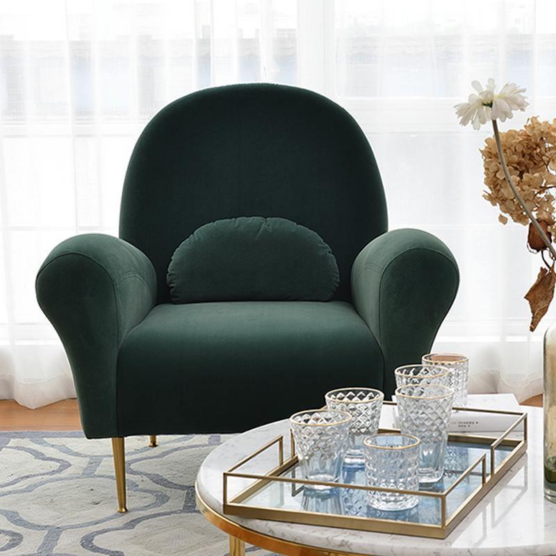 Isabella Armchair, Velvet-Weilai Concept-Green-Weilai Concept