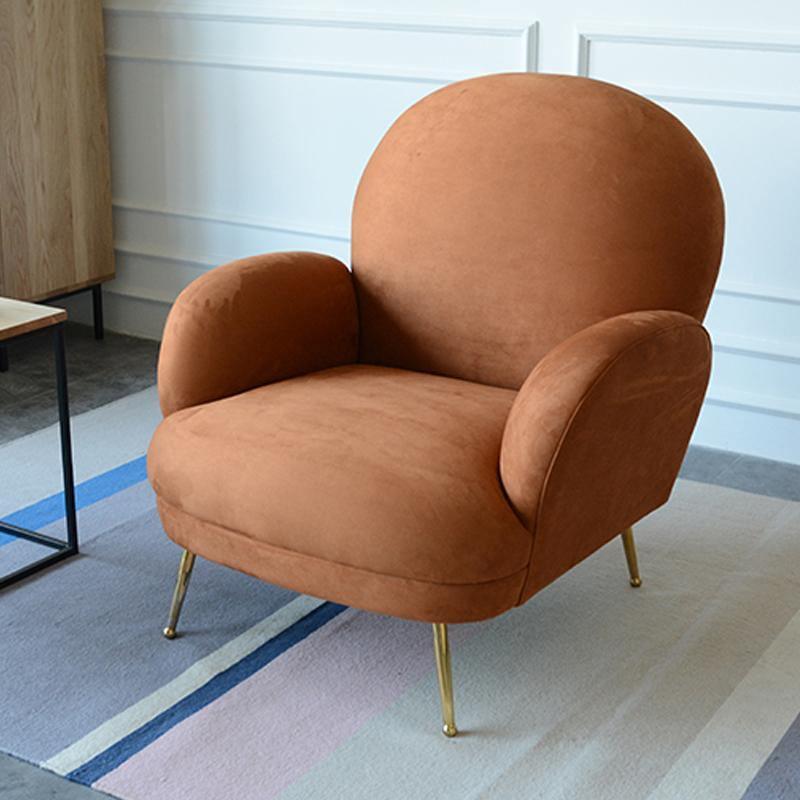 Juno Armchair, Brown Velvet-Weilai Concept-Weilai Concept