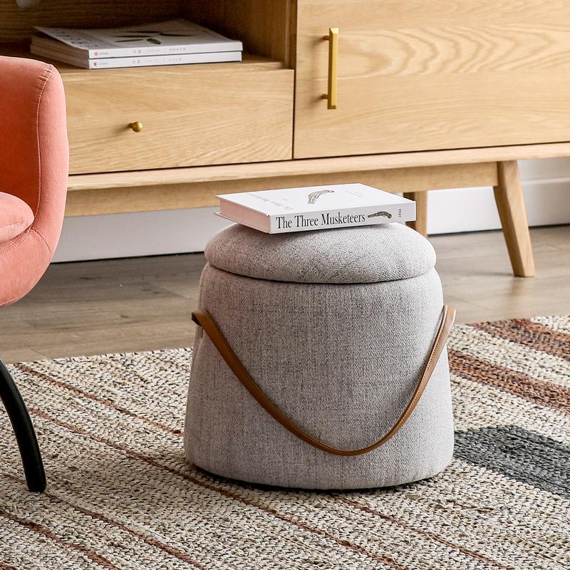 K52 Grey Kid Footstool-Weilai Concept-Weilai Concept