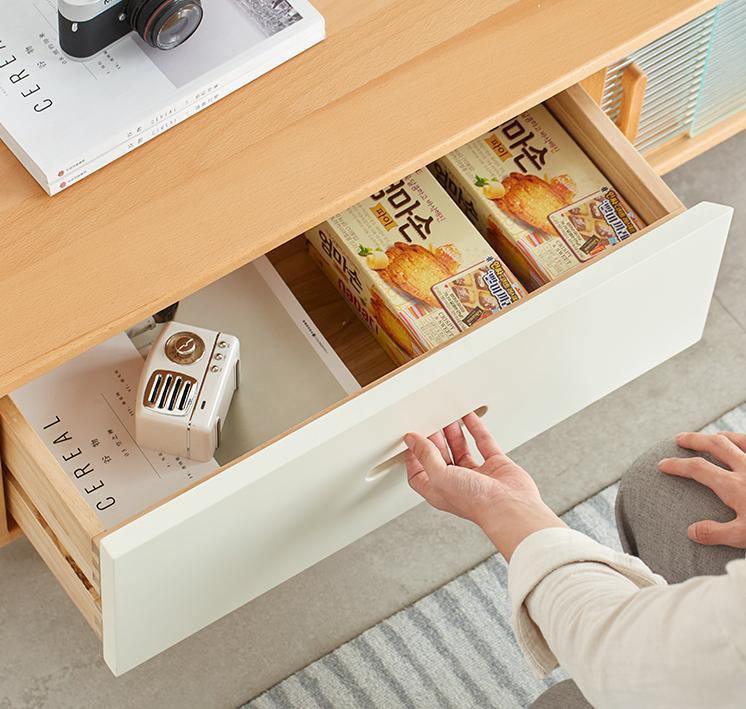 Karah TV Stand, Glass Door-Weilai Concept-Weilai Concept