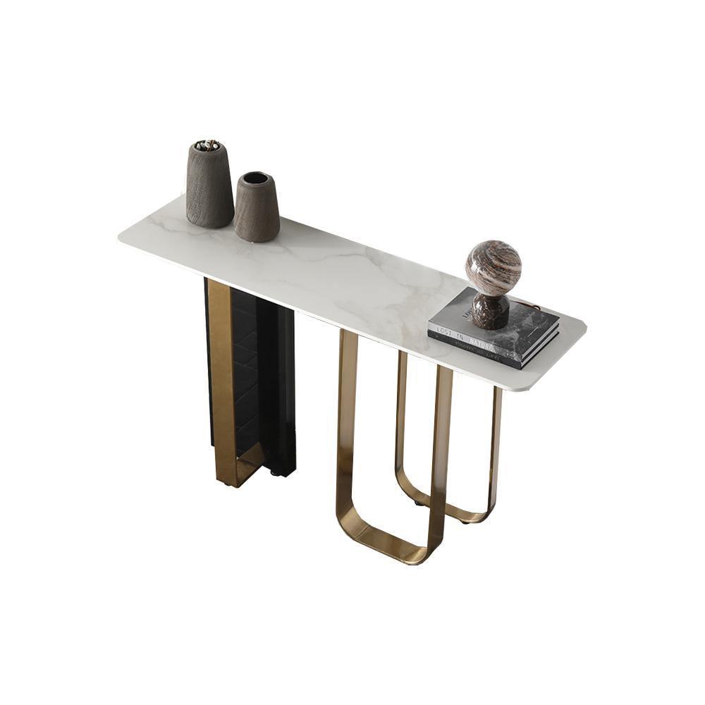 Kave Console Table, Gold And Black-Weilai Concept-Weilai Concept