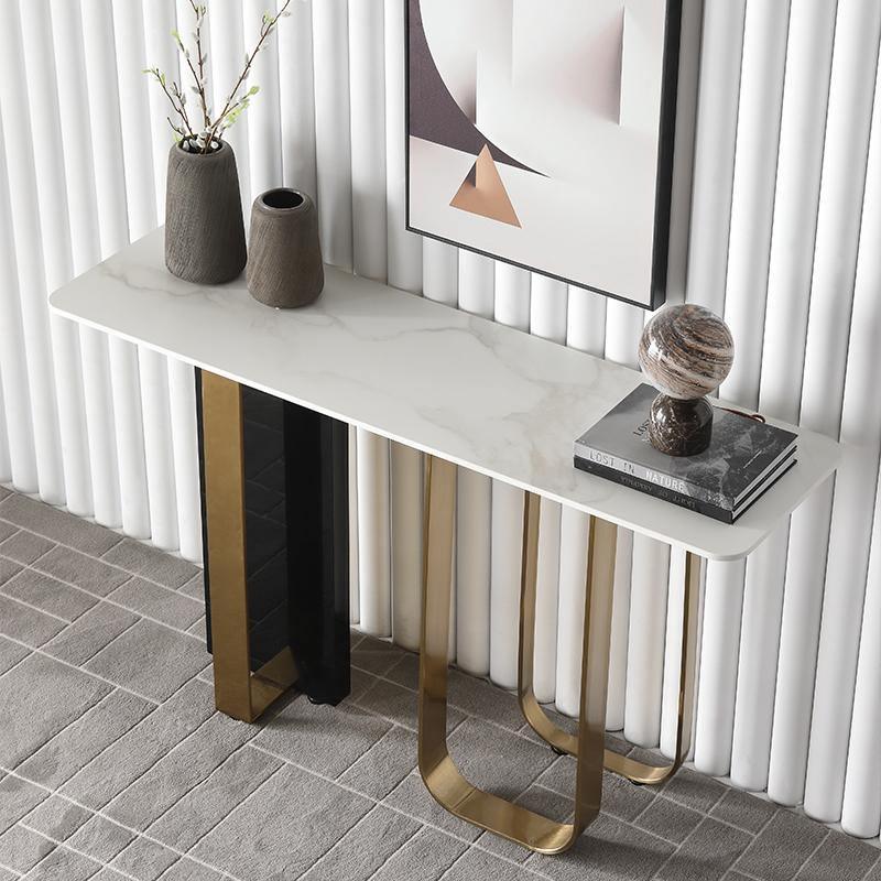Kave Console Table, Gold And Black-Weilai Concept-Weilai Concept