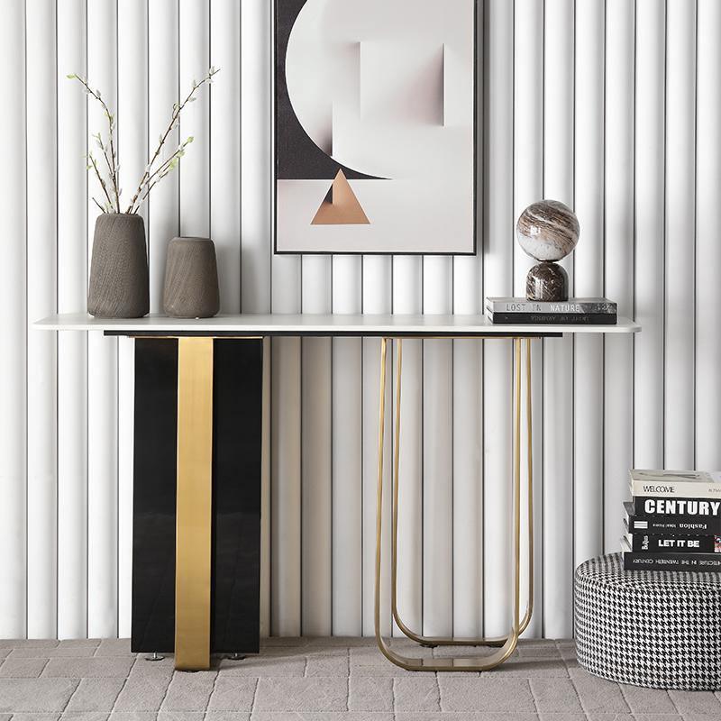 Kave Console Table, Gold And Black-Weilai Concept-Weilai Concept