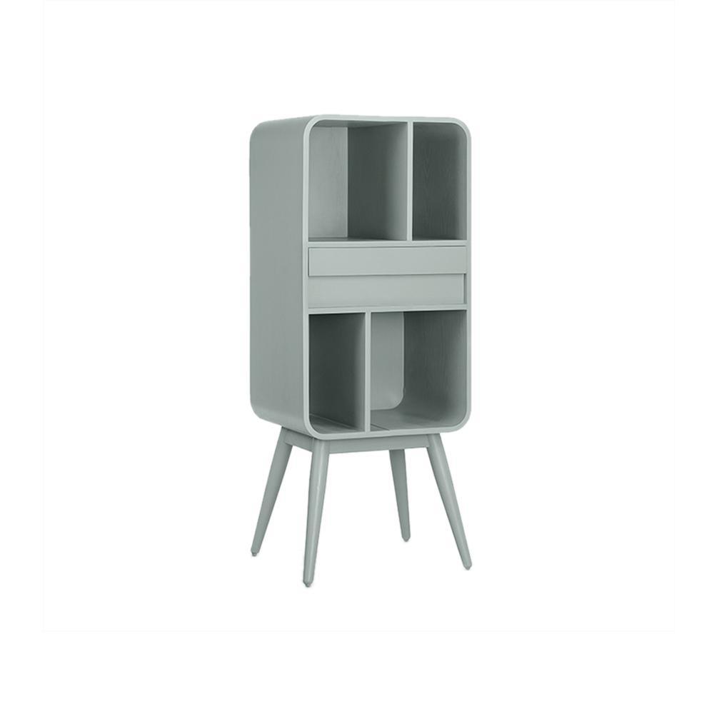 Kya Bookcase, Wood Shelving Unit-Weilai Concept-Short-Blue-Weilai Concept