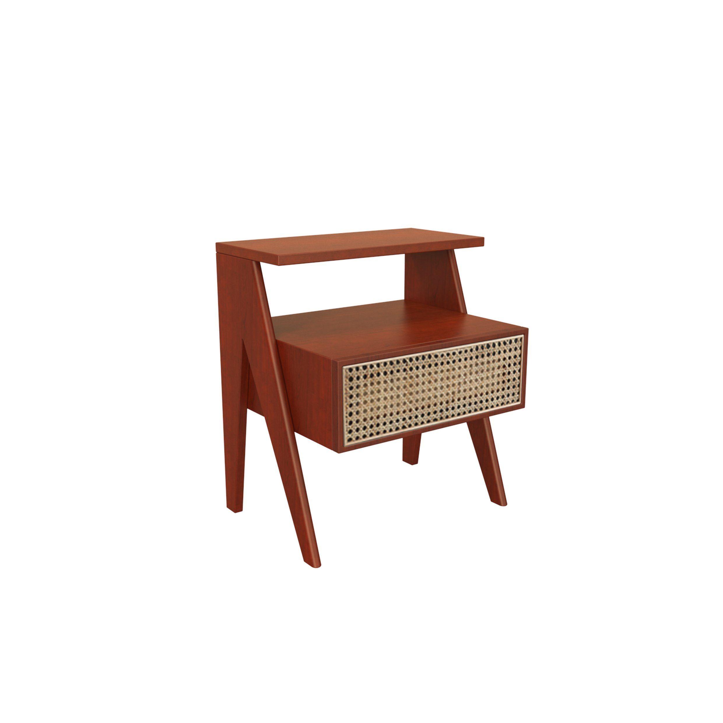 Lambeth Bedside Table, Black-Weilai Concept-Red-Weilai Concept