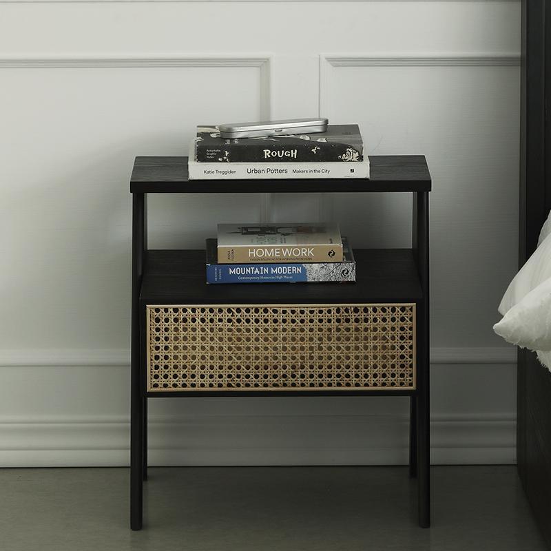 Lambeth Bedside Table, Black-Weilai Concept-Weilai Concept