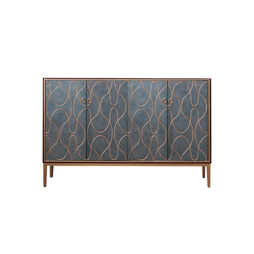 Liana Sideboard, Grey Blue-Weilai Concept-160*40*90cm-Weilai Concept