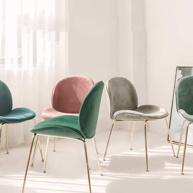Lule Dining Chair, Velvet-Weilai Concept-Weilai Concept