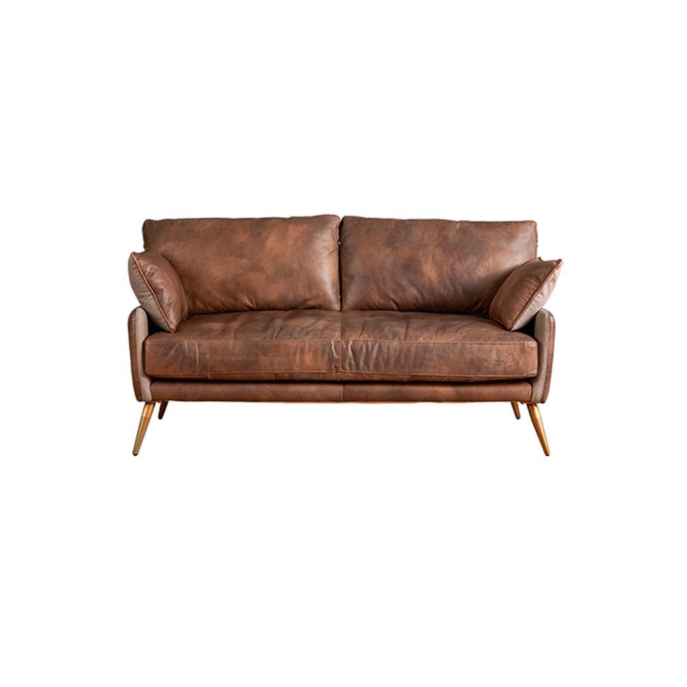 Luna Three Seaters Sofa, Three Seater Corner Sofa, Real Leather-Weilai Concept-Weilai Concept