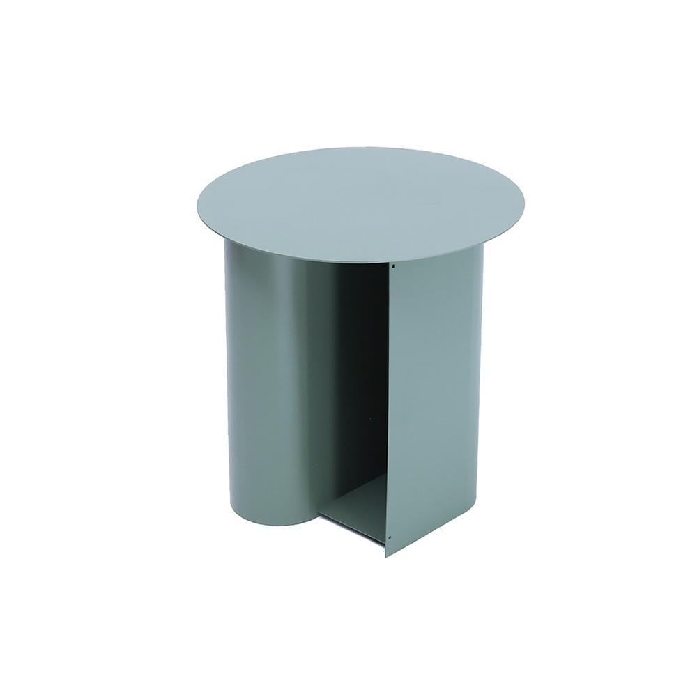 M39 Green Side Table With Side Storage-Weilai Concept-Weilai Concept