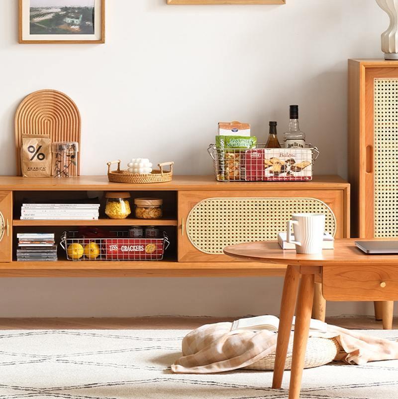 Mario Cane Rattan TV Stand-Weilai Concept-Weilai Concept