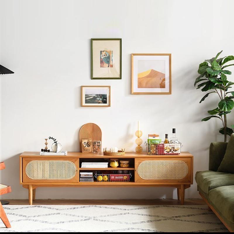 Mario Cane Rattan TV Stand-Weilai Concept-Weilai Concept