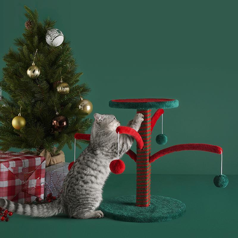 NA62 Pet Furniture Cat Kitten Christmas Tree, Scratcher Tree-Weilai Concept-Weilai Concept