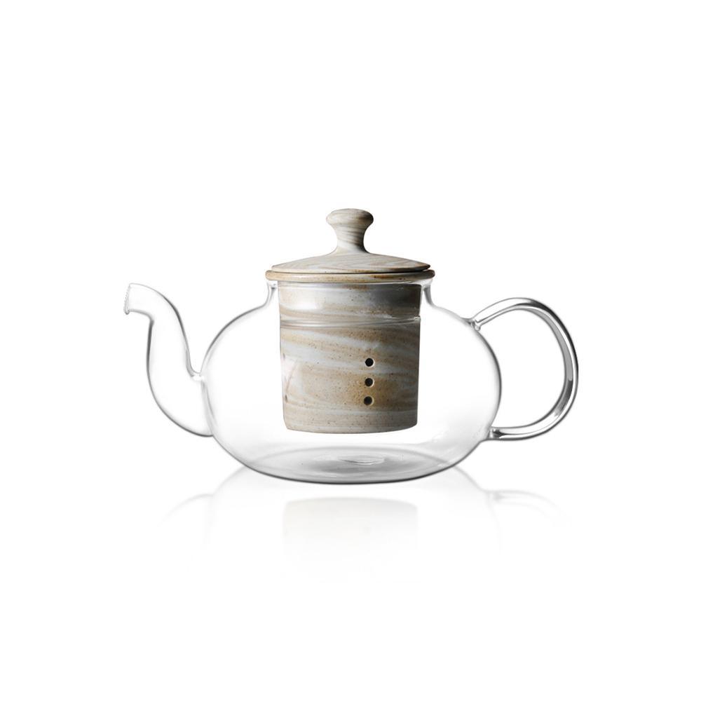 NL01 A Set of Tea Pot And Four Tea Glasses, Glassware-Weilai Concept-Weilai Concept