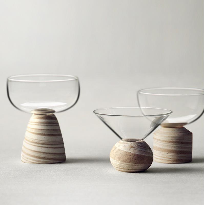 NL01 A Set of Tea Pot And Four Tea Glasses, Glassware-Weilai Concept-Weilai Concept