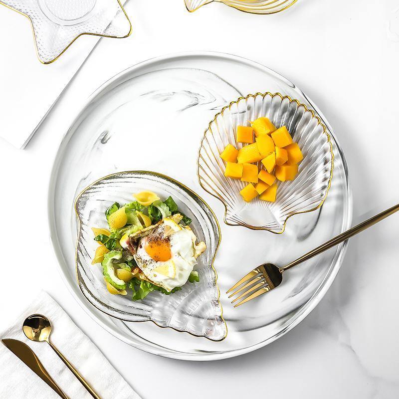 Ocean: A Set Of Four Plates, Glassware-Weilai Concept-Weilai Concept