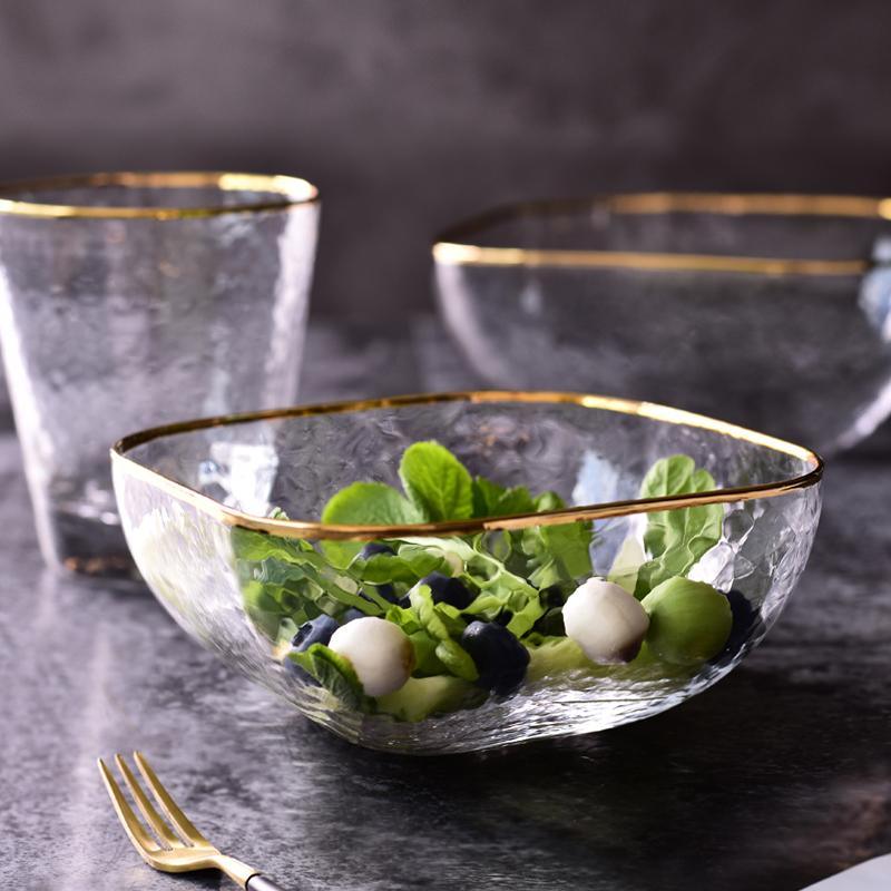 OU14 A Set Of Three Salad Bowls, Glassware-Weilai Concept-Weilai Concept
