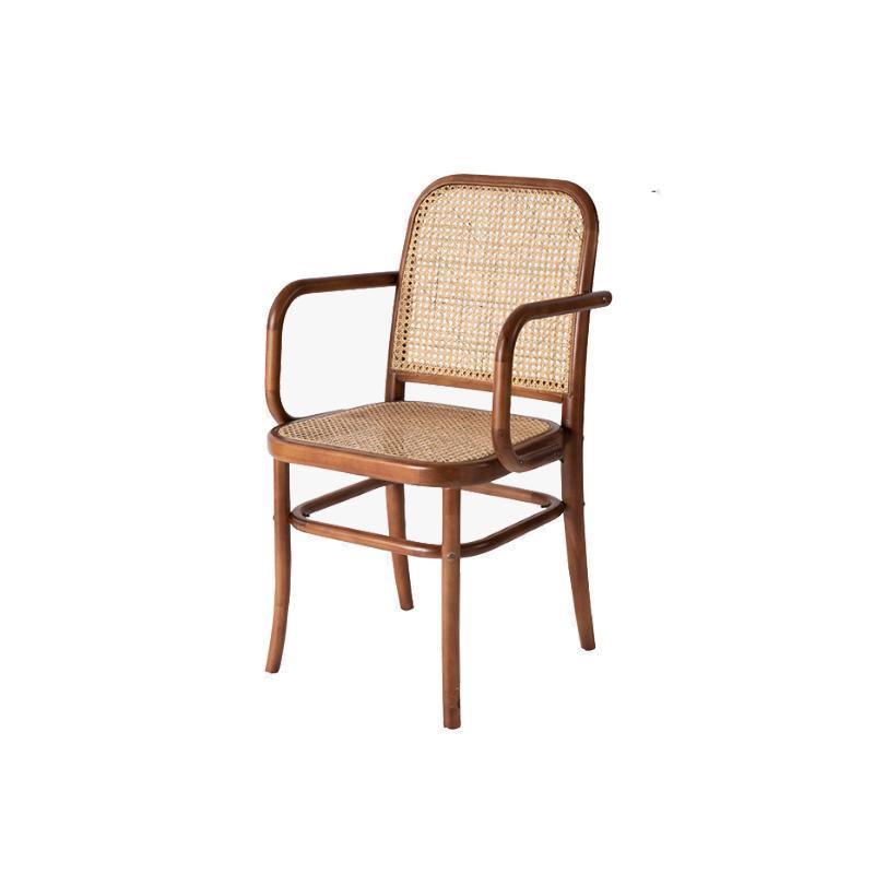 Paris G04 Rattan Dining Chair, Walnut-Weilai Concept-Weilai Concept