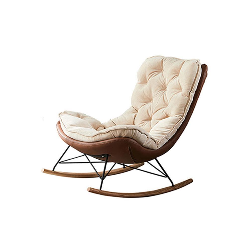 Phoebe Rocking Chair, Suede-Weilai Concept-Weilai Concept