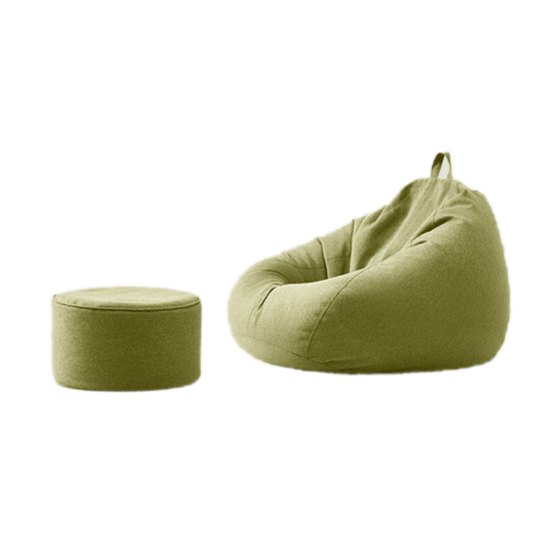 Piggy Beanbag And Footstool-Weilai Concept-Green-Weilai Concept