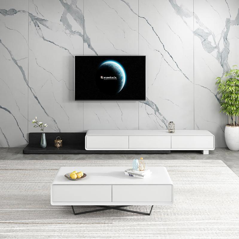 Pina Extendable TV Stand, Plywood-Weilai Concept-Weilai Concept