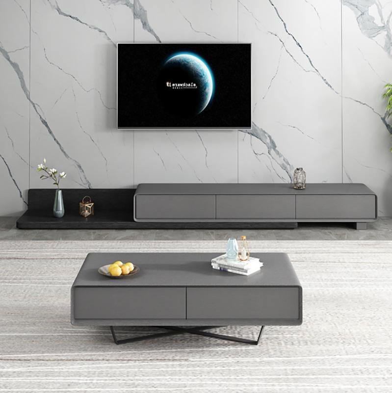 Pina Extendable TV Stand, Plywood-Weilai Concept-Weilai Concept
