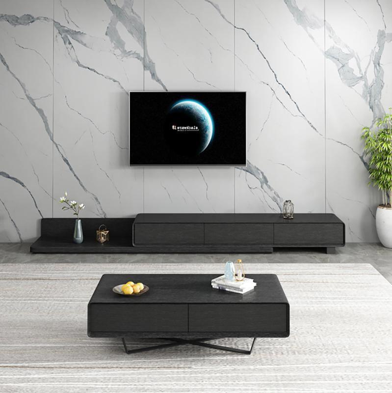 Pina Extendable TV Stand, Plywood-Weilai Concept-Weilai Concept