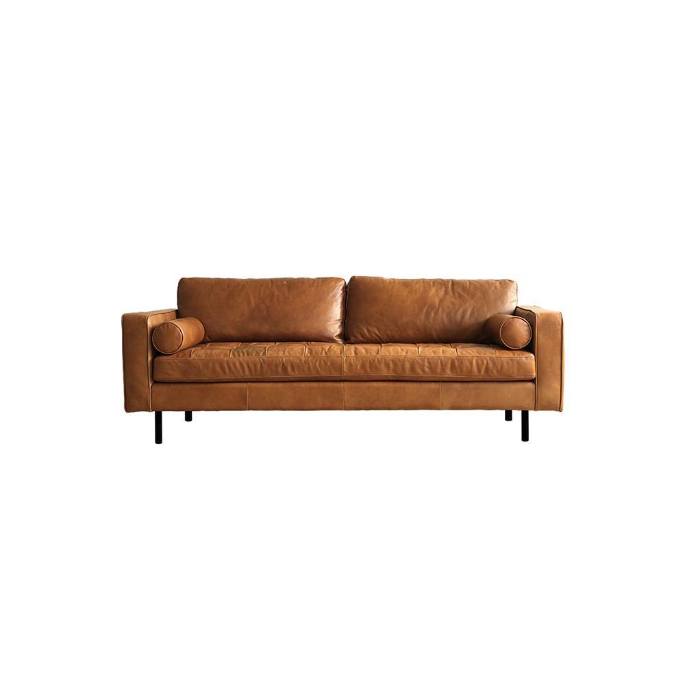 Porto Two Seater Sofa, Real Leather-Two Seater Sofa-Weilai Concept-Weilai Concept