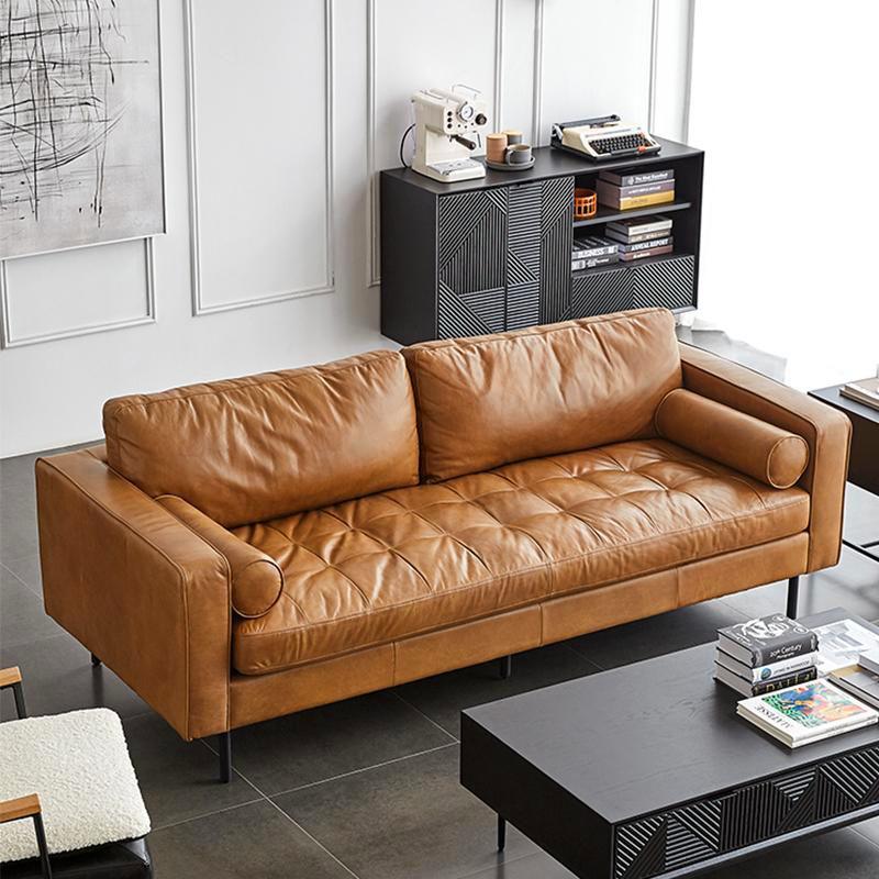 Porto Two Seater Sofa, Real Leather-Two Seater Sofa-Weilai Concept-Weilai Concept