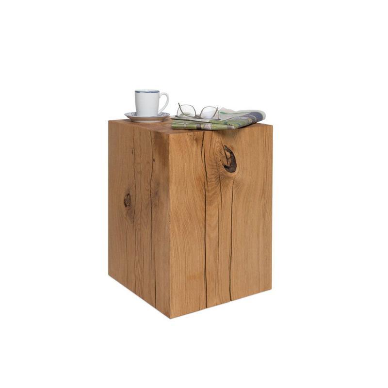 R56 Square Side Table, Solid Wood, Oak-Weilai Concept-Weilai Concept