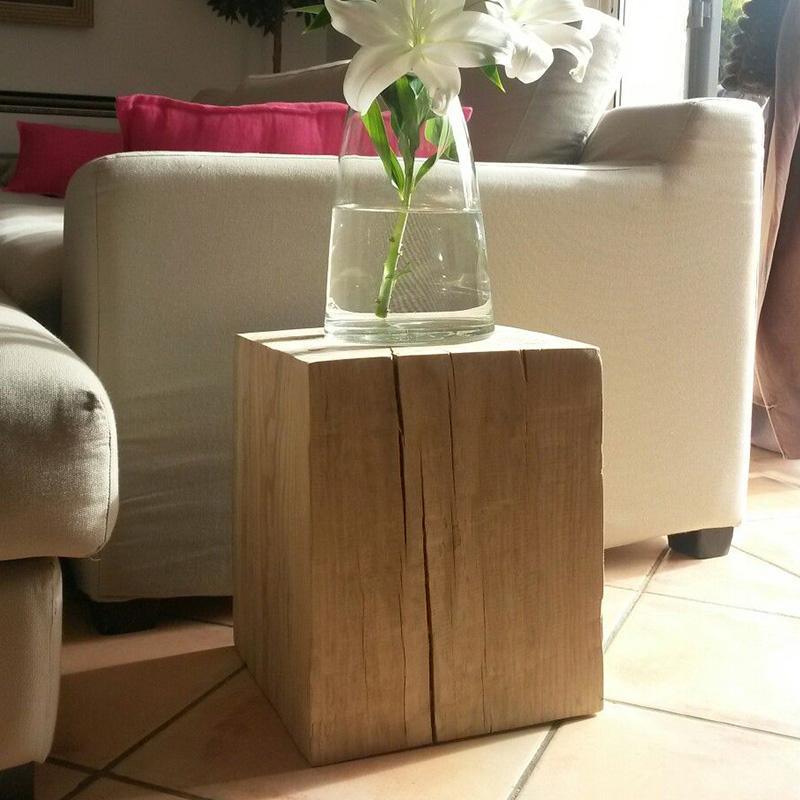 R56 Square Side Table, Solid Wood, Oak-Weilai Concept-Weilai Concept