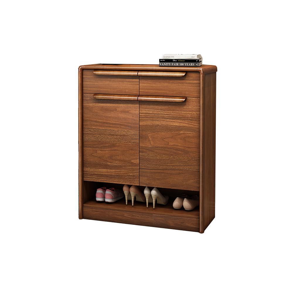 S124 Shoe Storage, Wood-Weilai Concept-Rosewood-81.6cm-Weilai Concept