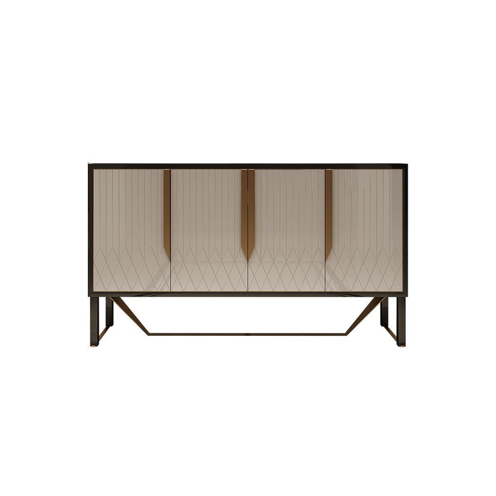 S912 Sideboard, Khaki & Gold-Weilai Concept-Weilai Concept