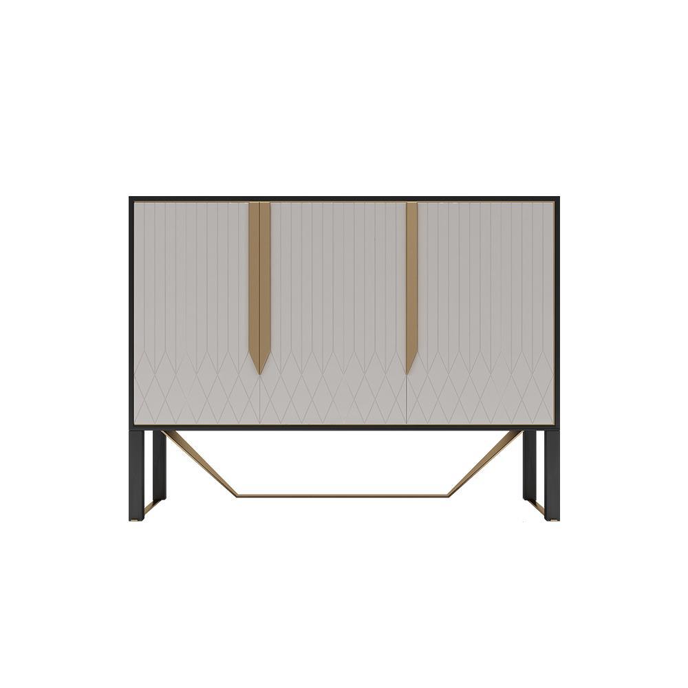 S912 Sideboard, Khaki & Gold-Weilai Concept-Weilai Concept