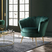 Shell Armchair, Velvet-Weilai Concept-Weilai Concept