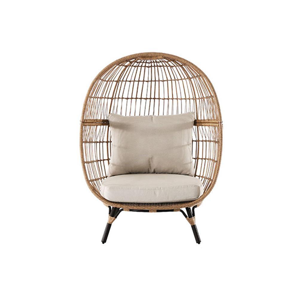 Simera Rattan Garden Ball Chair with Stand, Indoor/ Outdoor Furniture-Weilai-Weilai Concept