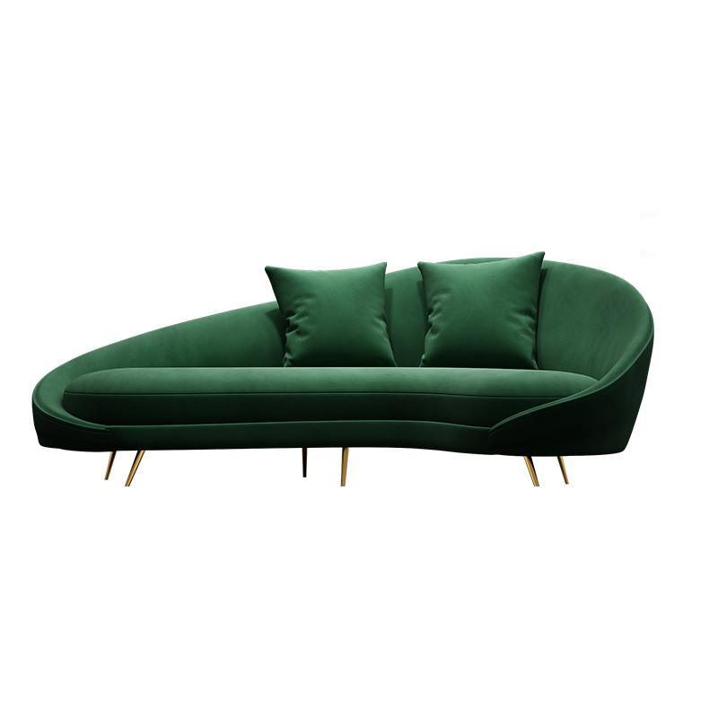Slender Modern Curved Two Seater, Three Seater, Four Seater Sofa, Armchair, Velvet-Weilai-Weilai Concept