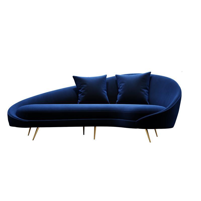 Slender Modern Curved Two Seater, Three Seater, Four Seater Sofa, Armchair, Velvet-Weilai-Weilai Concept